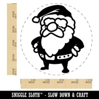 Cute Chibi Santa Claus Christmas Rubber Stamp for Stamping Crafting Planners
