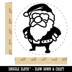 Cute Chibi Santa Claus Christmas Rubber Stamp for Stamping Crafting Planners