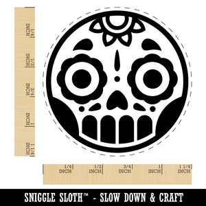 Cute Dia de los Muertos Day of Dead Sugar Skull Rubber Stamp for Stamping Crafting Planners