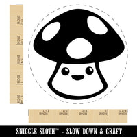 Cute Kawaii Toadstool Mushroom Rubber Stamp for Stamping Crafting Planners