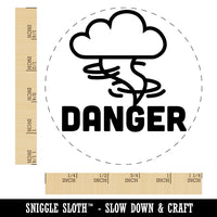 Danger Hurricane Tornado Weather Day Planner Rubber Stamp for Stamping Crafting Planners