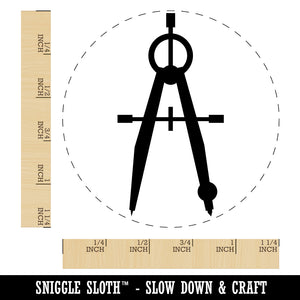 Drafting Geometric Compass Mechanical Engineer Rubber Stamp for Stamping Crafting Planners