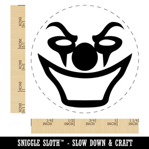 Evil Clown Face Rubber Stamp for Stamping Crafting Planners