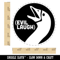 Goose Evil Laugh Rubber Stamp for Stamping Crafting Planners