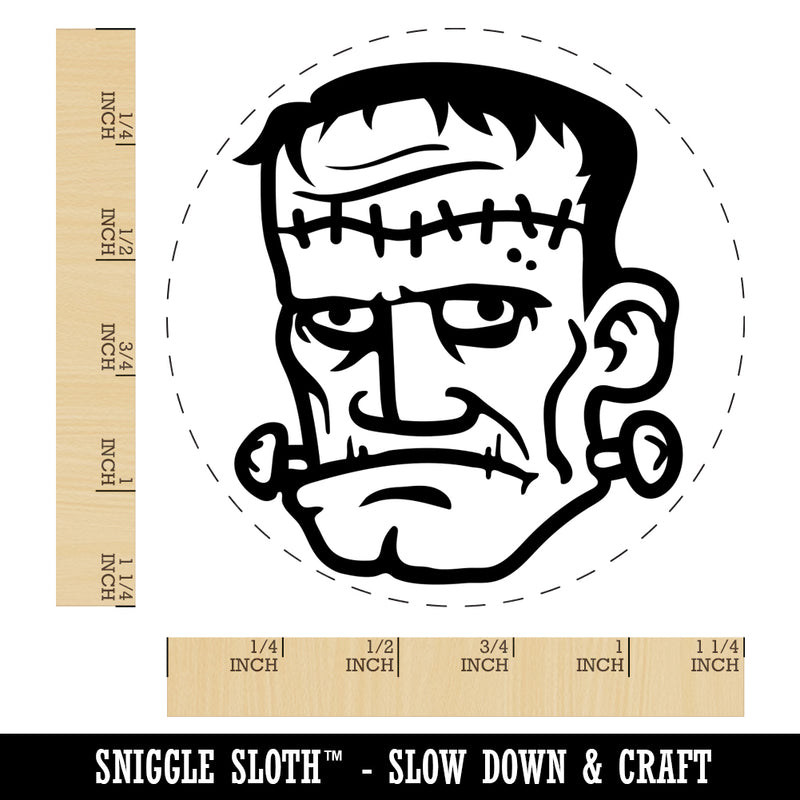 Halloween Frankenstein Monster Rubber Stamp for Stamping Crafting Planners
