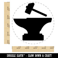 Hammer and Anvil Blacksmith Icon Rubber Stamp for Stamping Crafting Planners