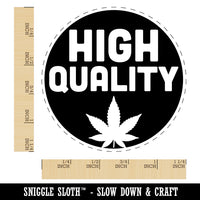 High Quality Marijuana Circle Rubber Stamp for Stamping Crafting Planners