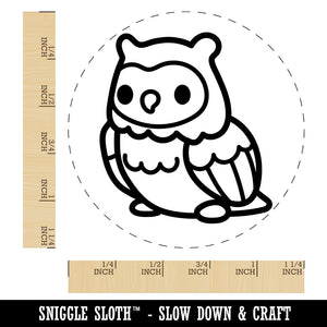 Kawaii Cute Owl Bird Rubber Stamp for Stamping Crafting Planners