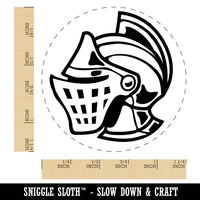 Medieval Knight Helmet Rubber Stamp for Stamping Crafting Planners