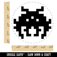 Retro Invaders from Space Bug Alien Rubber Stamp for Stamping Crafting Planners