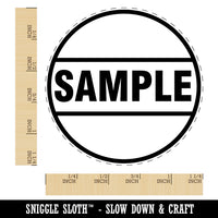 Sample Label Rubber Stamp for Stamping Crafting Planners