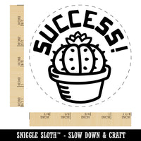 Succulent Success Cactus Rubber Stamp for Stamping Crafting Planners