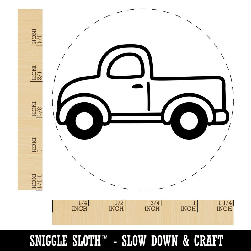 Cute Truck Rubber Stamp for Stamping Crafting Planners