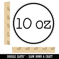 10 oz Ounce Weight Label Rubber Stamp for Stamping Crafting Planners