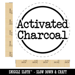 Activated Charcoal Typewriter Rubber Stamp for Stamping Crafting Planners