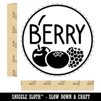 Berry Text with Image Flavor Scent Rubber Stamp for Stamping Crafting Planners