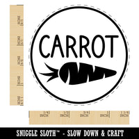 Carrot Text with Image Flavor Scent Rubber Stamp for Stamping Crafting Planners