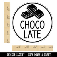 Chocolate Text with Image Flavor Scent Rubber Stamp for Stamping Crafting Planners