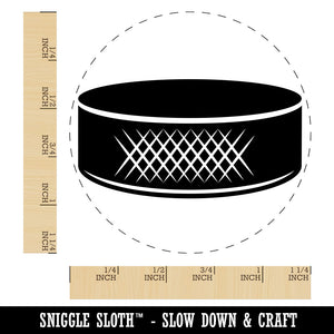 Detailed Ice Hockey Puck Sport Rubber Stamp for Stamping Crafting Planners