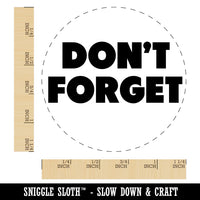 Don't Forget Bold Text Rubber Stamp for Stamping Crafting Planners