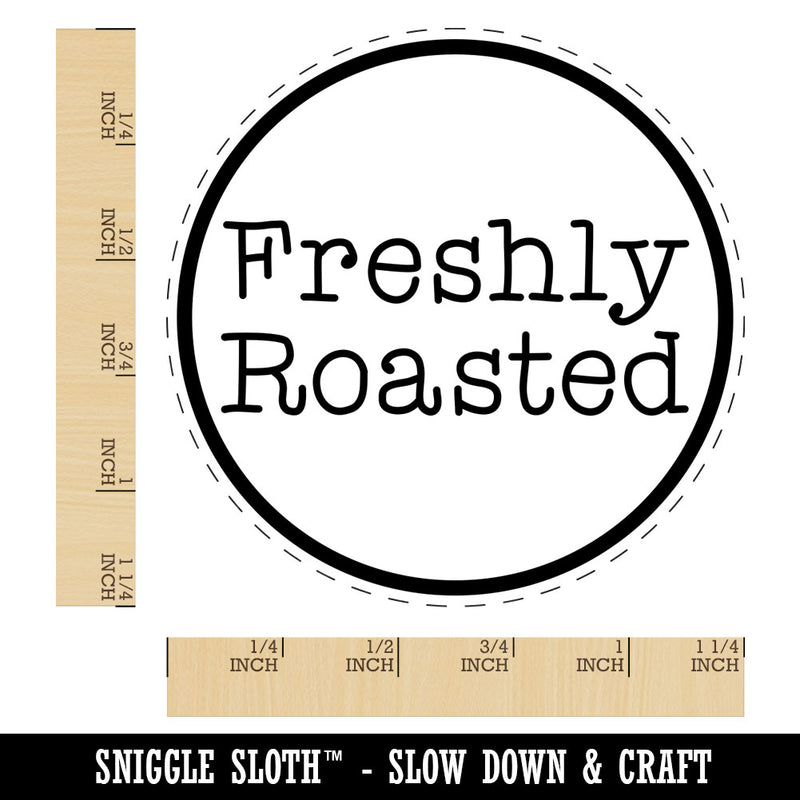 Freshly Roasted Coffee Label Rubber Stamp for Stamping Crafting Planners