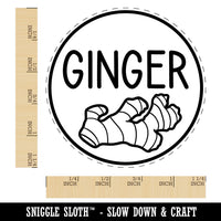 Ginger Text with Image Flavor Scent Rubber Stamp for Stamping Crafting Planners