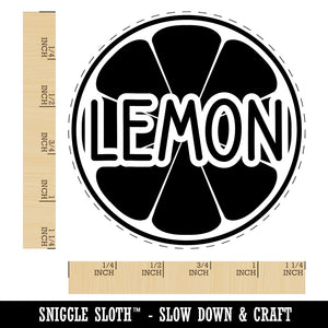 Lemon Text with Image Flavor Scent Rubber Stamp for Stamping Crafting Planners