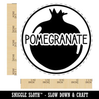 Pomegranate Text with Image Flavor Scent Rubber Stamp for Stamping Crafting Planners