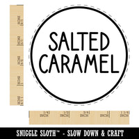 Salted Caramel Flavor Scent Rounded Text Rubber Stamp for Stamping Crafting Planners