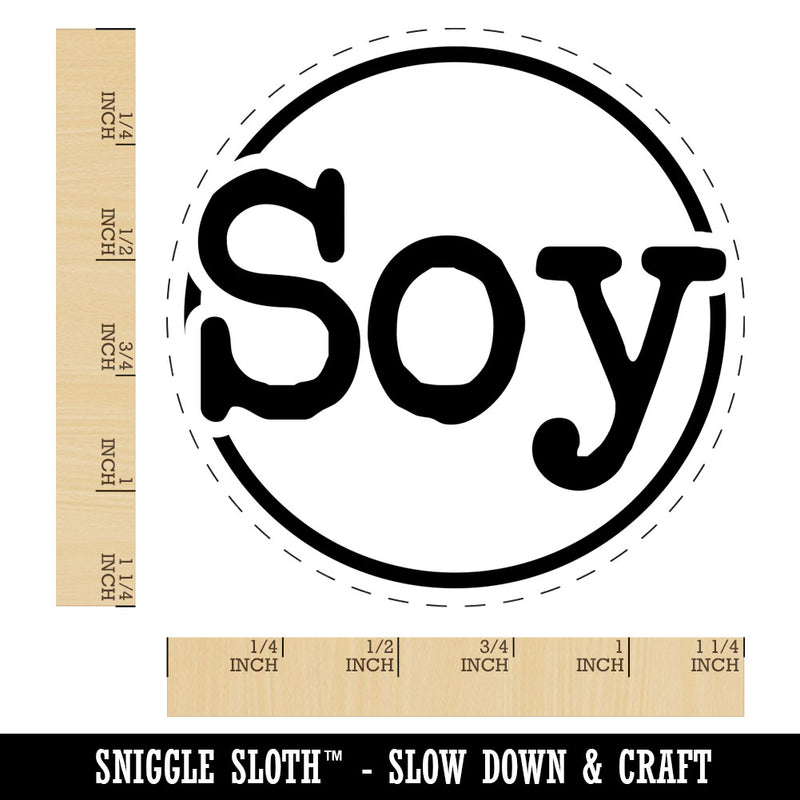 Soy Typewriter Font Rubber Stamp for Stamping Crafting Planners