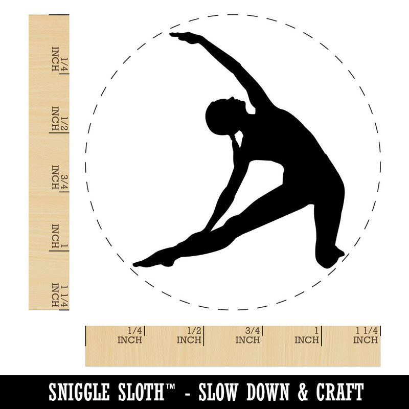 Yoga Gate Pose Rubber Stamp for Stamping Crafting Planners