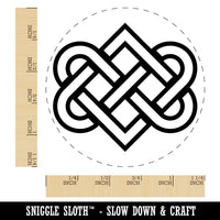 Celtic Love Knot Outline Rubber Stamp for Stamping Crafting Planners