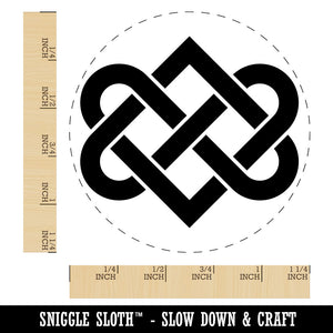 Celtic Love Knot Silhouette Rubber Stamp for Stamping Crafting Planners