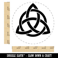 Celtic Triquetra Knot Silhouette Rubber Stamp for Stamping Crafting Planners