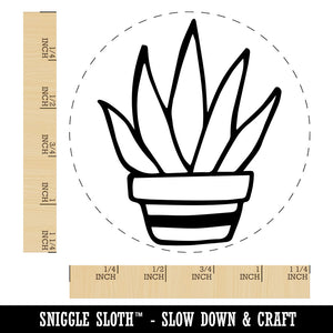 Hand Drawn Cactus Succulent Doodle Rubber Stamp for Stamping Crafting Planners