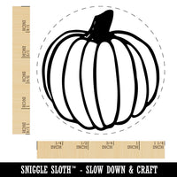 Hand Drawn Pumpkin Doodle Fall Thanksgiving Halloween Rubber Stamp for Stamping Crafting Planners