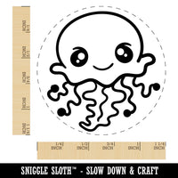 Kawaii Jellyfish Rubber Stamp for Stamping Crafting Planners