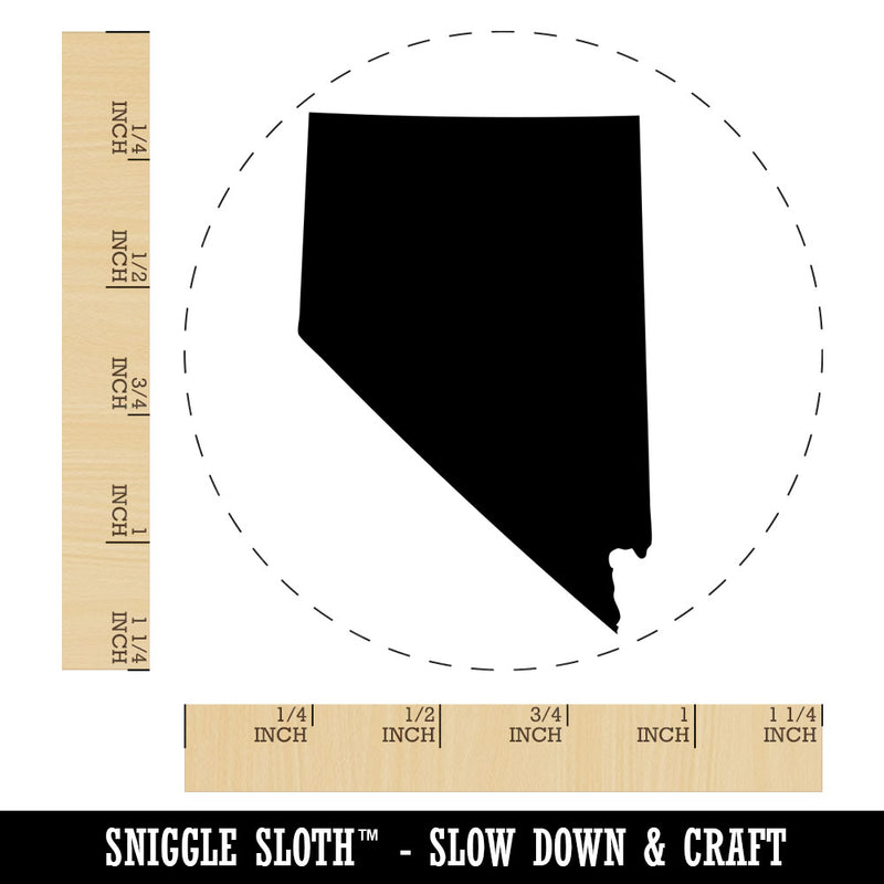 Nevada State Silhouette Rubber Stamp for Stamping Crafting Planners