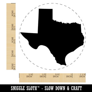 Texas State Silhouette Rubber Stamp for Stamping Crafting Planners