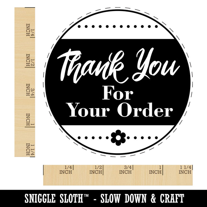 Thank You For Your Order Formal Rubber Stamp for Stamping Crafting Planners