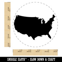 USA United States America Country Silhouette Rubber Stamp for Stamping Crafting Planners