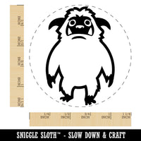 Abominable Snowman Yeti Monster Rubber Stamp for Stamping Crafting Planners