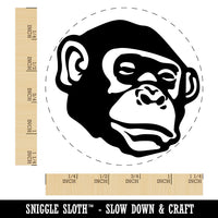 Bonobo Chimpanzee Ape Face Rubber Stamp for Stamping Crafting Planners
