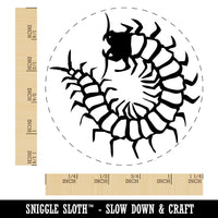 Creepy Crawly Centipede Rubber Stamp for Stamping Crafting Planners