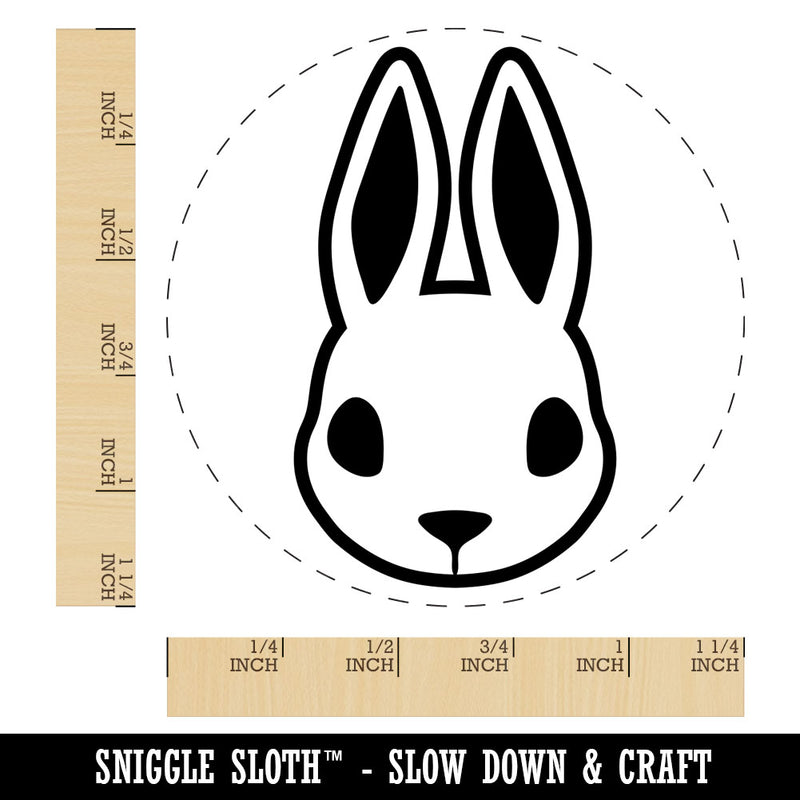 Cute Bunny Rabbit Head Rubber Stamp for Stamping Crafting Planners