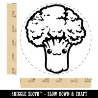 Cute Kawaii Broccoli Vegetable Rubber Stamp for Stamping Crafting Planners