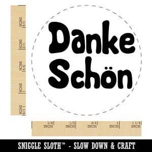 Danke Schön German Thank You Very Much Rubber Stamp for Stamping Crafting Planners