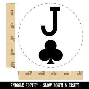 Jack of Clubs Card Suit Rubber Stamp for Stamping Crafting Planners