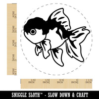 Lionhead Fancy Pet Goldfish Rubber Stamp for Stamping Crafting Planners