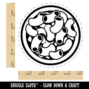 Macaroni and Cheese in Bowl Rubber Stamp for Stamping Crafting Planners